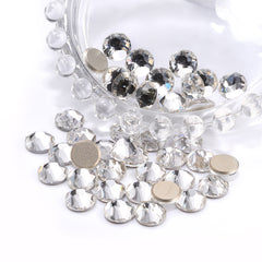 Crystal XIRIUS Round Shape High Quality Glass Beveled Flat Back Rhinestones WholesaleRhinestone