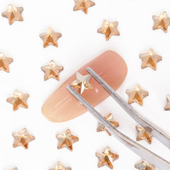 Star Shape Golden Shadow Flat Back Fancy Rhinestones WholesaleRhinestone