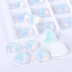 Crystal AM Trilliant Shape High Quality Glass Sew-on Rhinestones WholesaleRhinestone