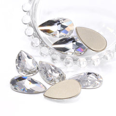 Crystal Drop Shape High Quality Glass Beveled Flat Back Rhinestones WholesaleRhinestone