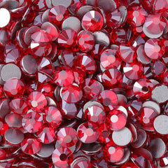 Star Siam Glass FlatBack Rhinestones Silver Back WholesaleRhinestone