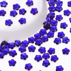 5 leaf plum blossoms Shape Sapphire Flat Back Fancy Rhinestones WholesaleRhinestone
