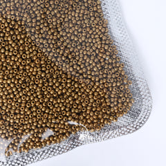 Glass Galvanized Seed Beads 12/0 Size 1.8mm GA-1038 Color WholesaleRhinestone