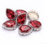 Rose Drop Shape High-Quality Glass Sew-on Nest Hollow Claw Rhinestones WholesaleRhinestone