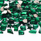 Mixed Shapes Dark Green Flat Back Fancy Rhinestones For Nail Art WholesaleRhinestone