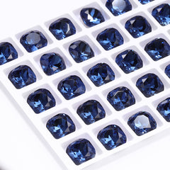 Montana Cushion Square Shape High Quality Glass Pointed Back Fancy Rhinestones WholesaleRhinestone