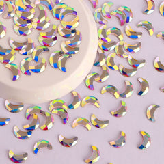 Moon Shape Crystal AB Flat Back Fancy Rhinestones WholesaleRhinestone