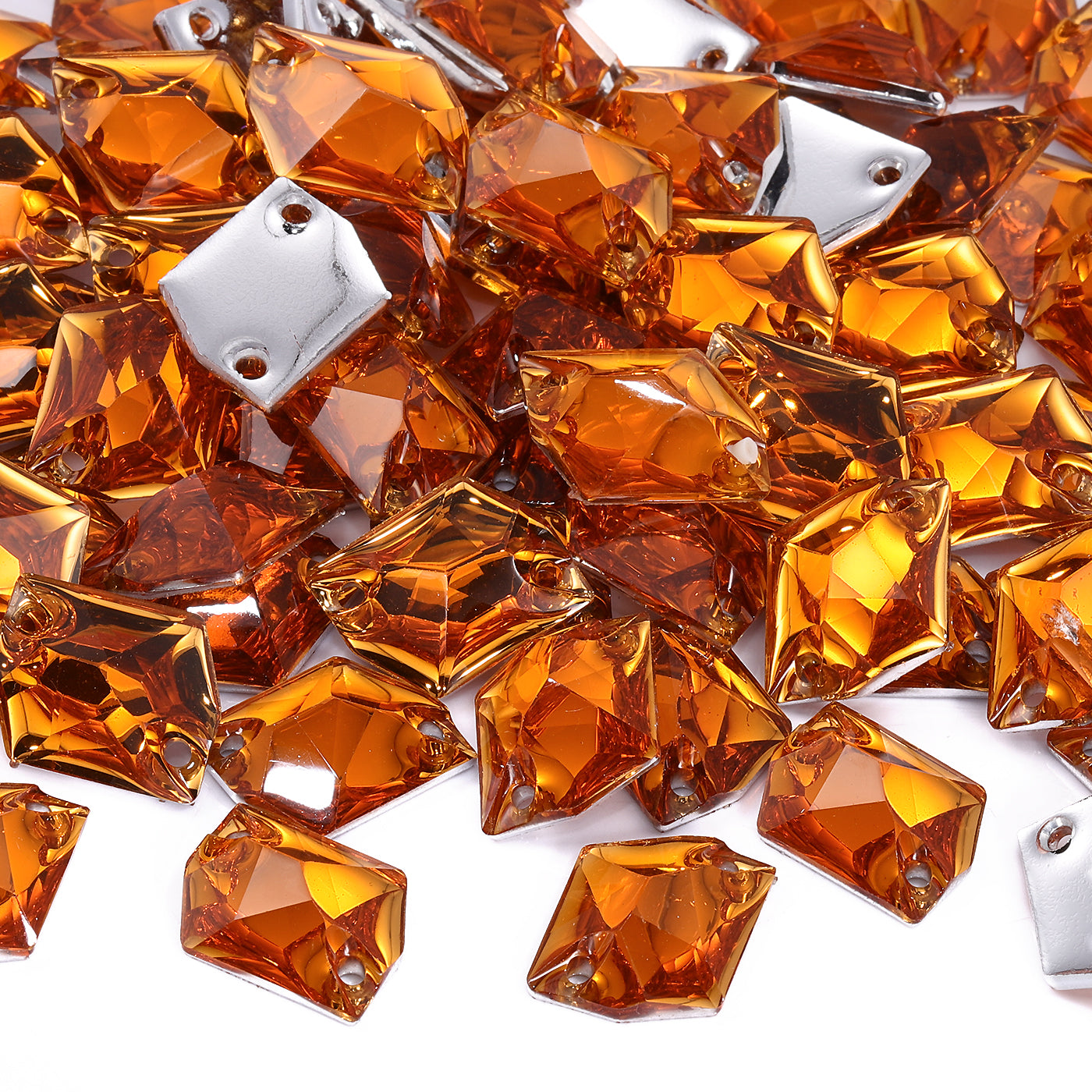 Cosmic Orange Resin Sew-on Rhinestones For Dance Costume WholesaleRhinestone