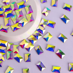 Rectangle Shape Crystal AB Flat Back Fancy Rhinestones WholesaleRhinestone