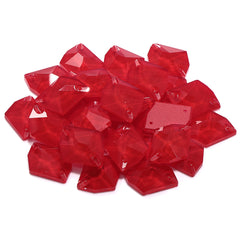 Mocha Light Siam Cosmic Shape Hoge kwaliteit Glazen Sewing-On Rhinestones