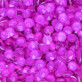 Neon Purple Glass Flat Back Glue-On Rhinestones 16 Cut Facets WholesaleRhinestone
