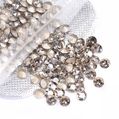 Satin Gemstone Flower Shape High Quality Glass Pointed Back Fancy Rhinestones WholesaleRhinestone