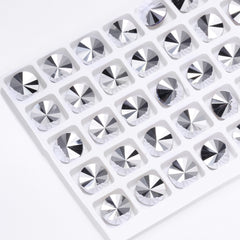 Comet Argent Light Rivoli Shape High Quality Glass Pointed Back Fancy Rhinestones WholesaleRhinestone