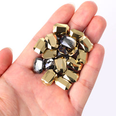 Dorado Thin Octagon Shape High Quality Glass Pointed Back Fancy Rhinestones WholesaleRhinestone