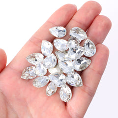 Crystal Pear Shape High Quality Glass Pointed Back Fancy Rhinestones WholesaleRhinestone