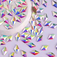 Rhombus Shape Crystal AB Flat Back Fancy Rhinestones WholesaleRhinestone