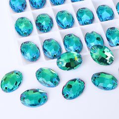 Sphinx Oval Shape High Quality Glass Sew-on Rhinestones WholesaleRhinestone