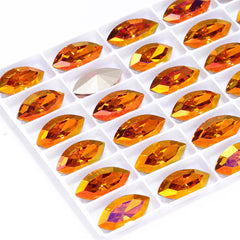 Astral Pink Navette Shape High Quality Glass Pointed Back Fancy Rhinestones WholesaleRhinestone
