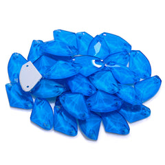 Mocha Neon Sapphire Galactic Shape High Quality Glass Sew-on Rhinestones WholesaleRhinestone