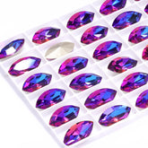 Violet Blue Navette Shape High Quality Glass Pointed Back Fancy Rhinestones WholesaleRhinestone