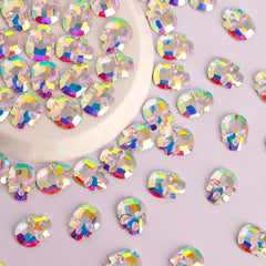 Skull Shape Crystal AB Flat Back Fancy Rhinestones WholesaleRhinestone