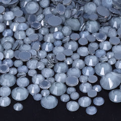 Mixed Sizes Mocha Neon Lt Gray Glass Flat Back Rhinestones For Nail Art WholesaleRhinestone