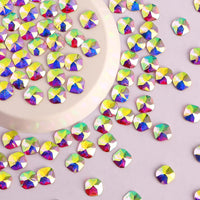 Round Square Shape Crystal AB Flat Back Fancy Rhinestones WholesaleRhinestone