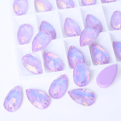 Lavender AM Drop Shape High Quality Glass Sew-on Rhinestones WholesaleRhinestone