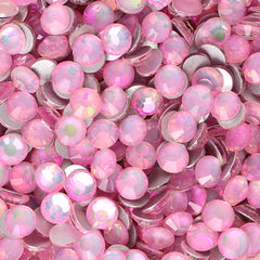 Crystal Pink Fairy Glass FlatBack Rhinestones Silver Back WholesaleRhinestone