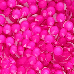 Neon Barbie Pink Glass FlatBack Neon Rhinestones WholesaleRhinestone