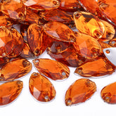 Drop Orange Resin Sew-on Rhinestones For Dance Costume WholesaleRhinestone