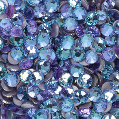 Blue Fairy Glass Flat Back Rhinestones Silver Back WholesaleRhinestone