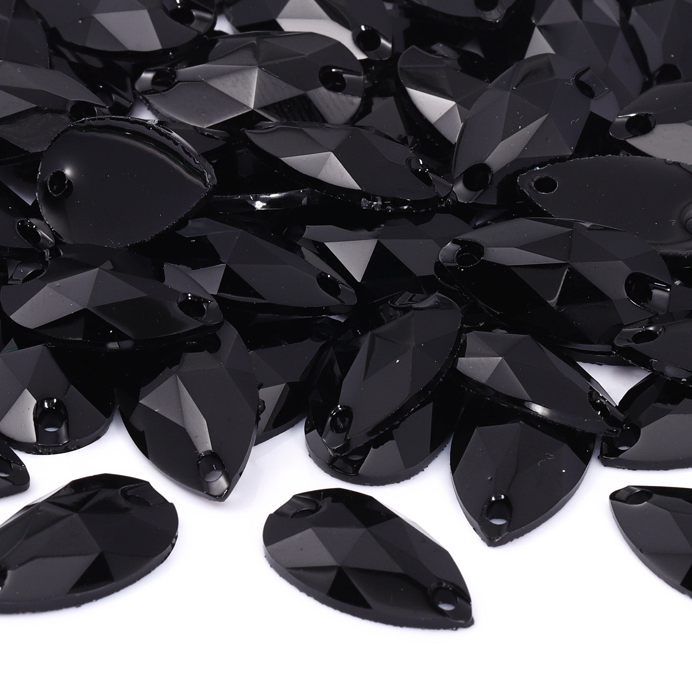 Drop Black Resin Sew-on Rhinestones For Dance Costume WholesaleRhinestone