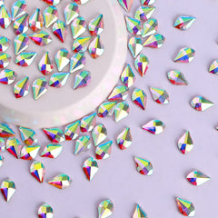 Maple leaves Shape Crystal AB Flat Back Fancy Rhinestones WholesaleRhinestone