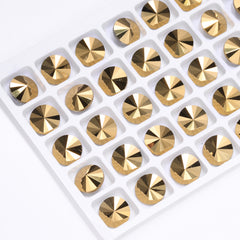 Dorado Rivoli Shape High Quality Glass Pointed Back Fancy Rhinestones WholesaleRhinestone