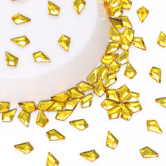 Arrow Shape Citrine Flat Back Fancy Rhinestones