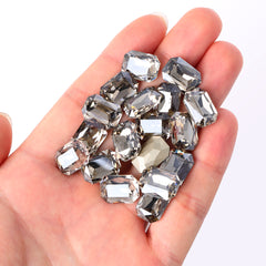 Satin Thin Octagon Shape High Quality Glass Pointed Back Fancy Rhinestones WholesaleRhinestone