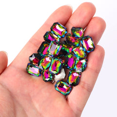 Vitrail Medium Thin Octagon Shape High Quality Glass Pointed Back Fancy Rhinestones WholesaleRhinestone