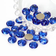 Light Sapphire XIRIUS Round Shape High Quality Glass Beveled Flat Back Rhinestones WholesaleRhinestone