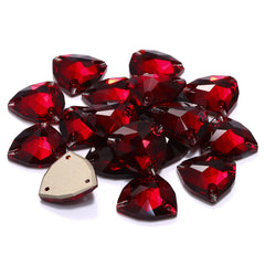Siam Trilliant Shape High Quality Glass Sew-on Rhinestones WholesaleRhinestone