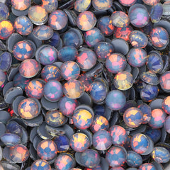 Mocha Opal Dk Gray Glass Flat Back Rhinestones WholesaleRhinestone