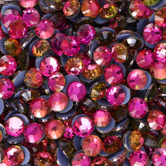 Mirage Gold Rose Glass HotFix Rhinestones WholesaleRhinestone