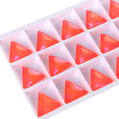 Electric Neon Hyacinth Triangle Shape High Quality Glass Sew-on Rhinestones WholesaleRhinestone