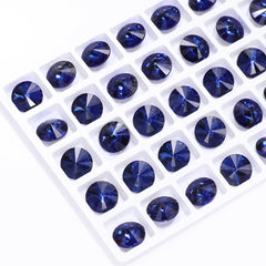 Montana Rivoli Shape High Quality Glass Pointed Back Fancy Rhinestones WholesaleRhinestone