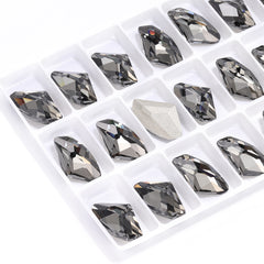 Black Diamond Galactic Shape High Quality Glass Pointed Back Fancy Rhinestones WholesaleRhinestone