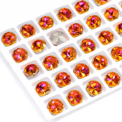 Astral Pink Dome Round Shape High Quality Glass Pointed Back Fancy Rhinestones WholesaleRhinestone