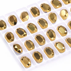 Dorado Oval Shape High Quality Glass Pointed Back Fancy Rhinestones WholesaleRhinestone
