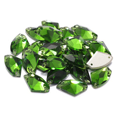 Fern Green Galactic Shape High Quality Glass Sew-on Rhinestones WholesaleRhinestone