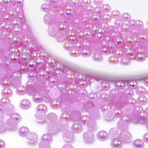Lavender AB Resin Flat Back Pearls Multi Sizes WholesaleRhinestone