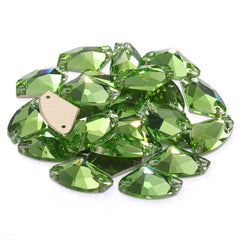 Peridot Galactic Shape High Quality Glass Sew-on Rhinestones WholesaleRhinestone